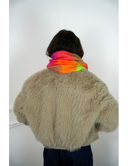 Veste Fourrure Beige ALBA