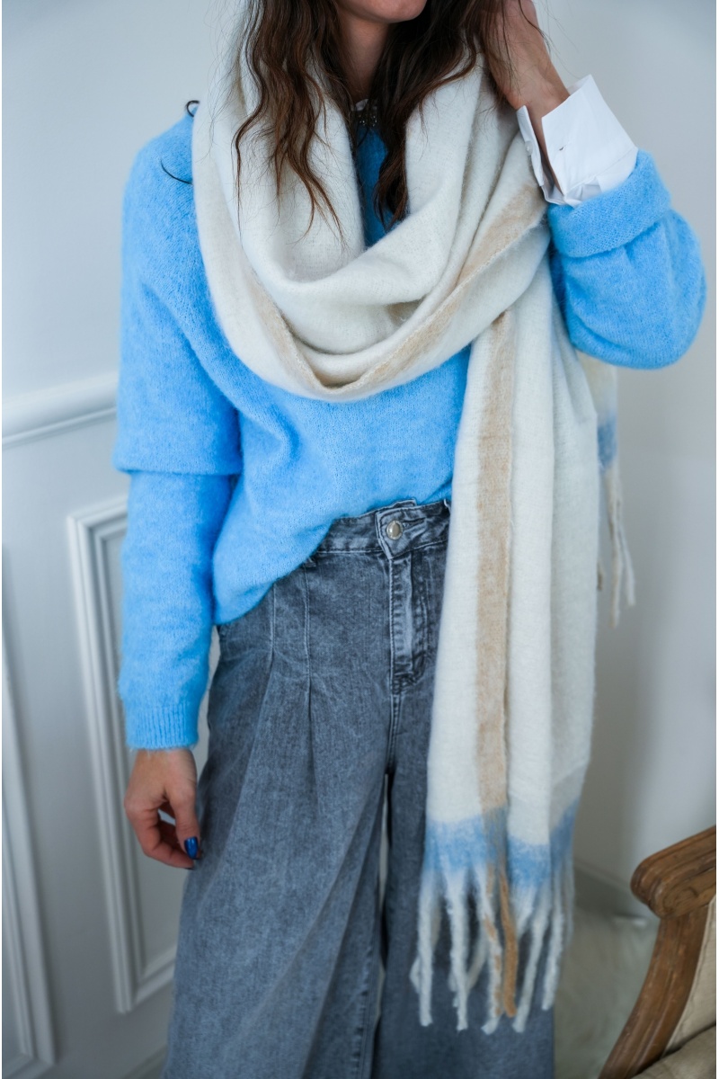 Echarpe Douce Ecrue RIBA