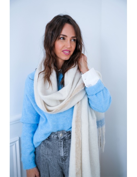 Echarpe Douce Ecrue RIBA