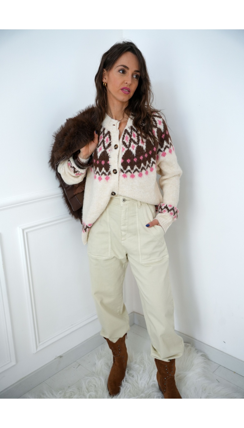 new2000  ECRU JEANS FEMME