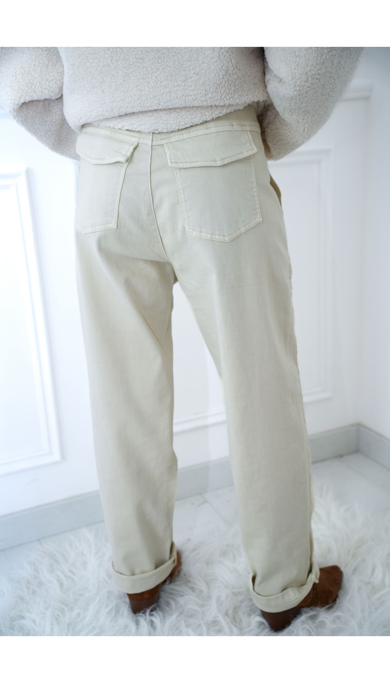 new2000  ECRU JEANS FEMME