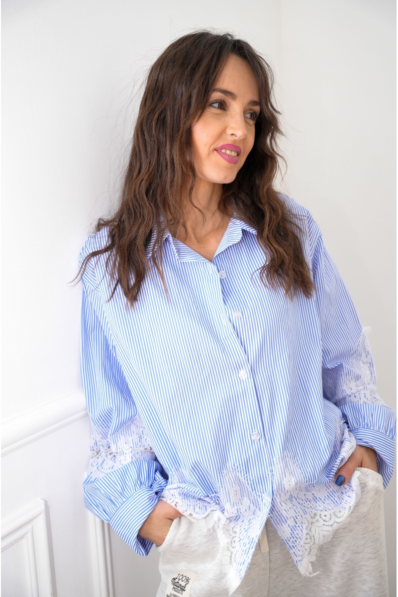 beautiful encounter s.l RAYE BLEU CHEMISIER