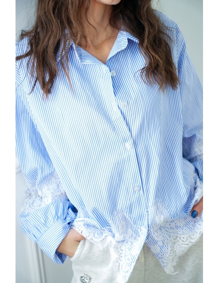 Chemisier Rayée Ciel BONNIE