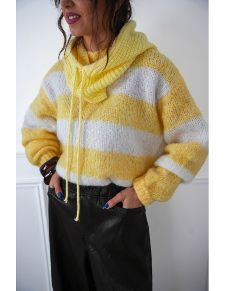 Pull Rayé Jaune NINA