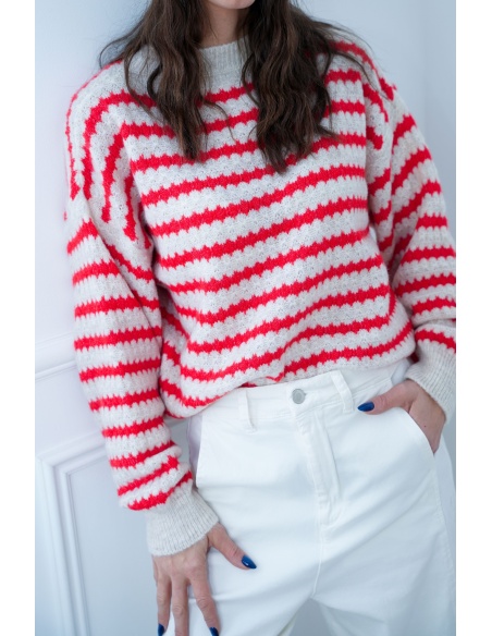 BLUED SOUL RAYER ROUGE PULL FEMME