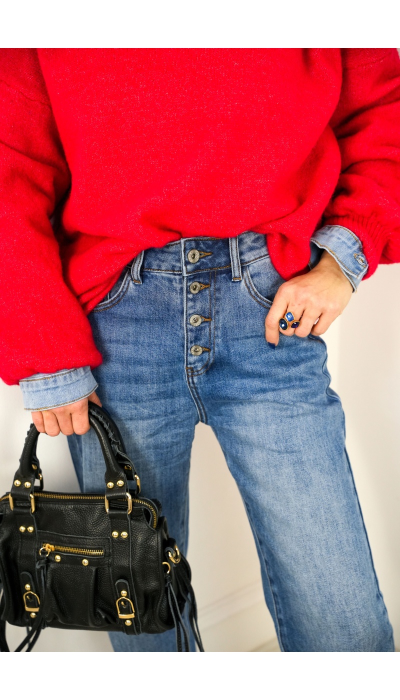 Jean Boyfriend Bleu ROMANE