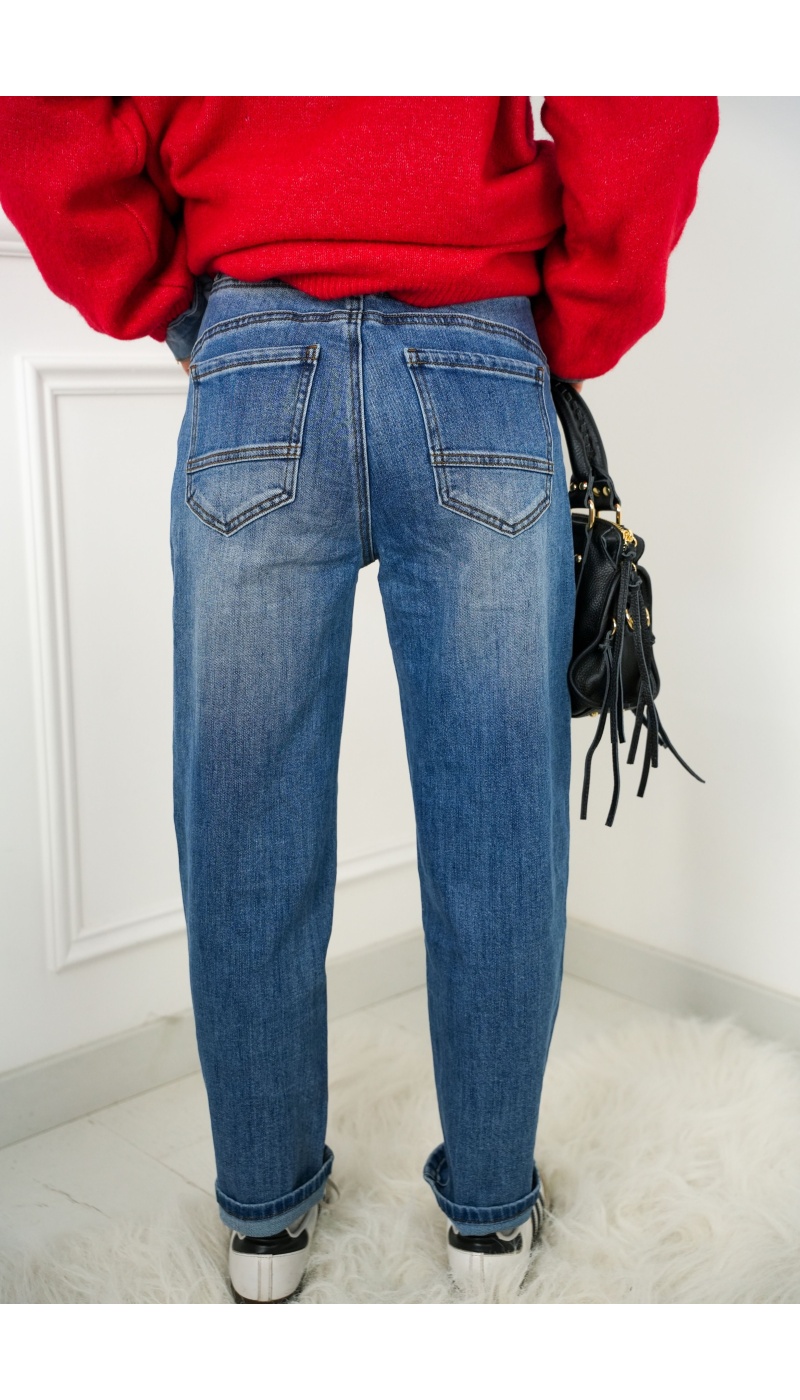 Jean Boyfriend Bleu ROMANE