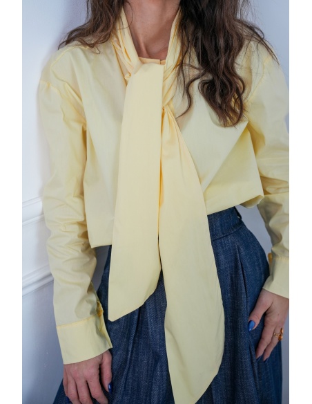 Chemisier Lavallière Jaune CAMILLE