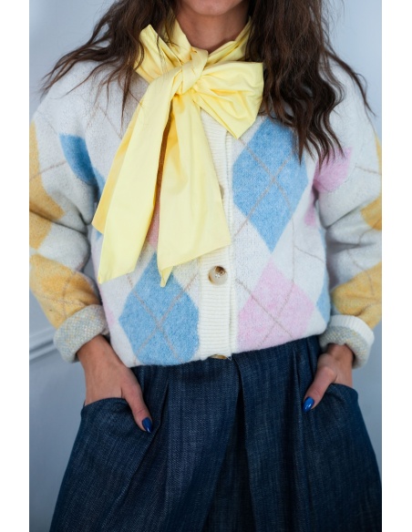 Chemisier Lavallière Jaune CAMILLE