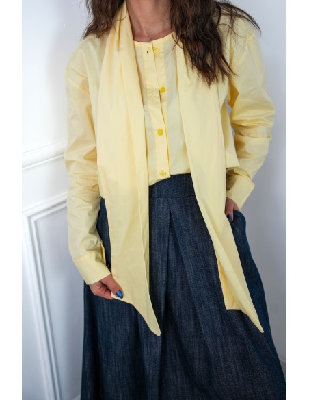 Chemisier Lavallière Jaune CAMILLE