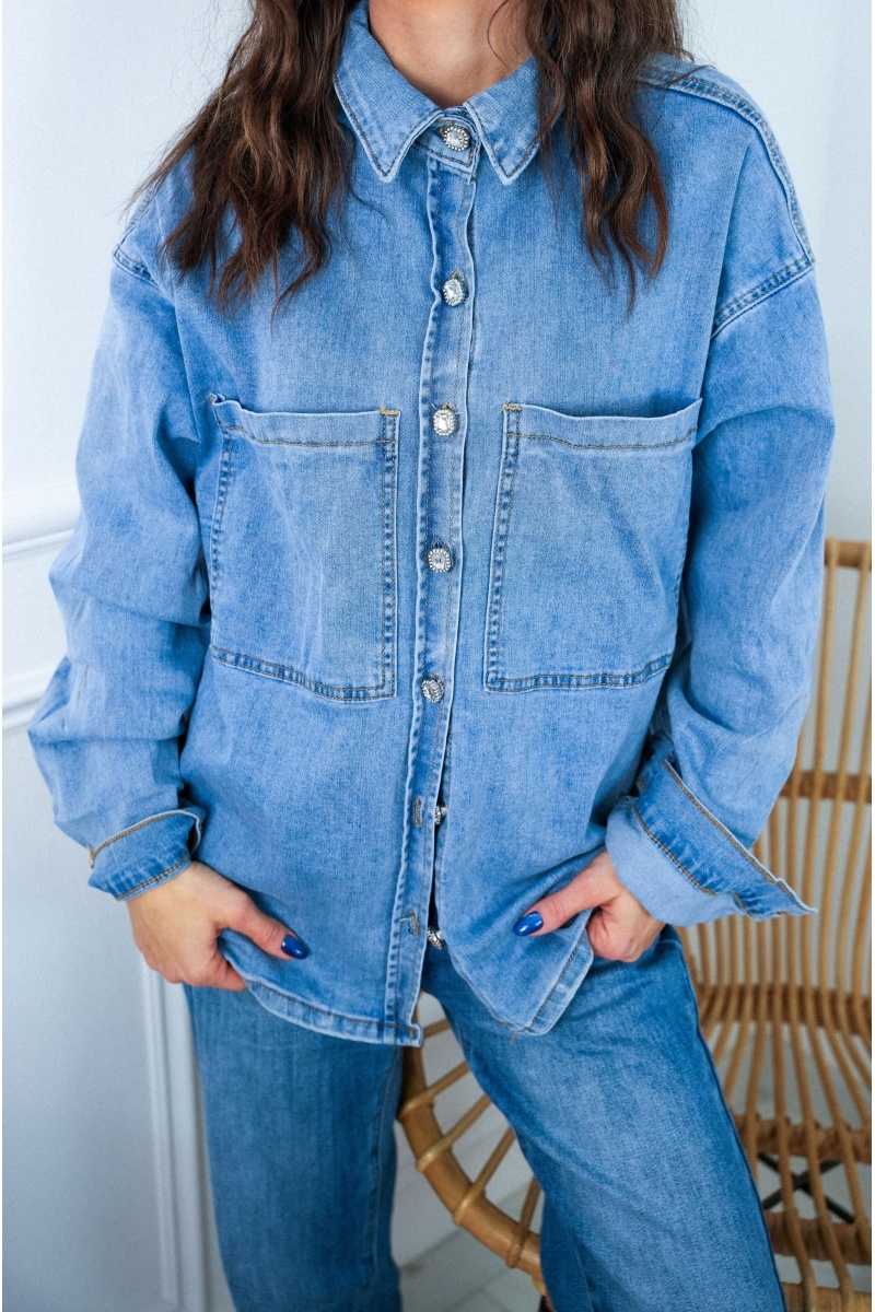 MODAS Y CREATIONES ANGELINA SL JEANS BLEU CHEMISIER