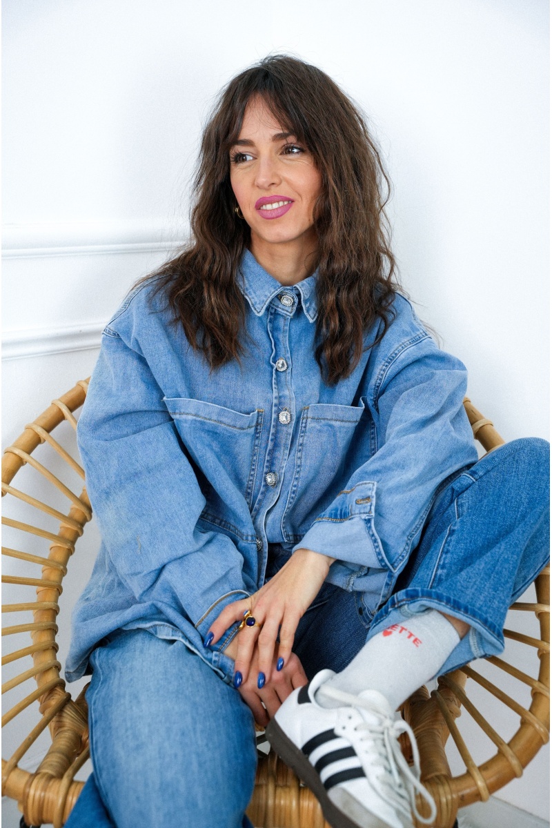 MODAS Y CREATIONES ANGELINA SL JEANS BLEU CHEMISIER 2