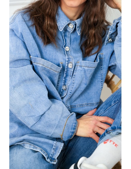 MODAS Y CREATIONES ANGELINA SL JEANS BLEU CHEMISIER