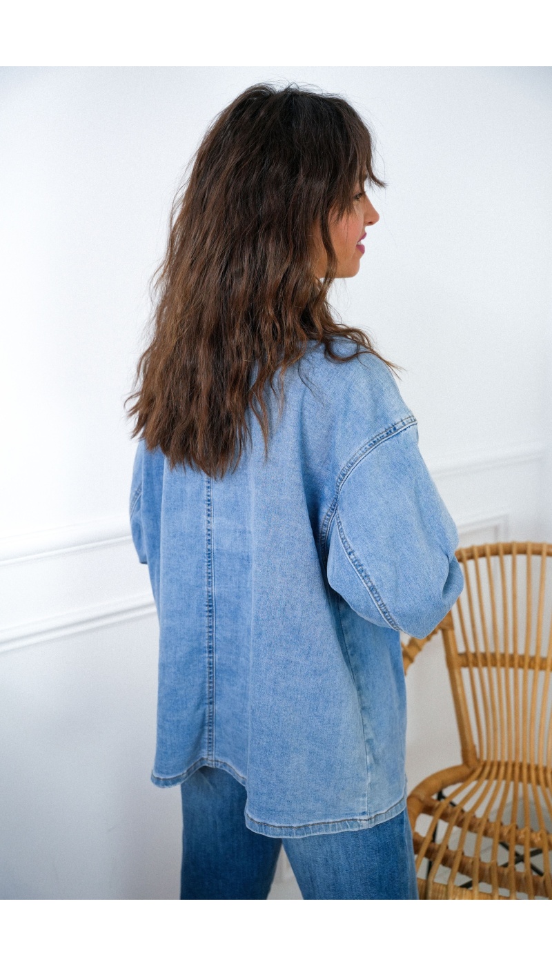 MODAS Y CREATIONES ANGELINA SL JEANS BLEU CHEMISIER