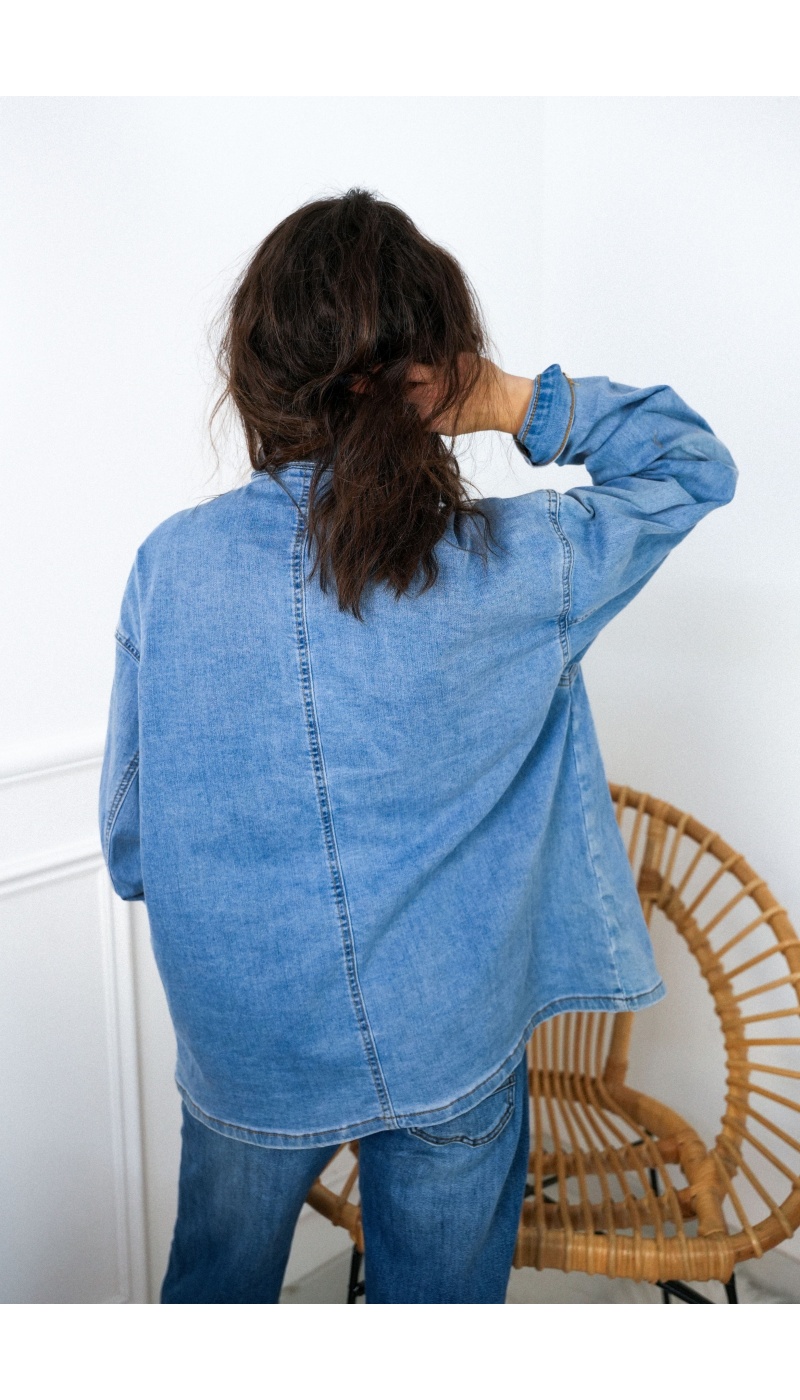 MODAS Y CREATIONES ANGELINA SL JEANS BLEU CHEMISIER