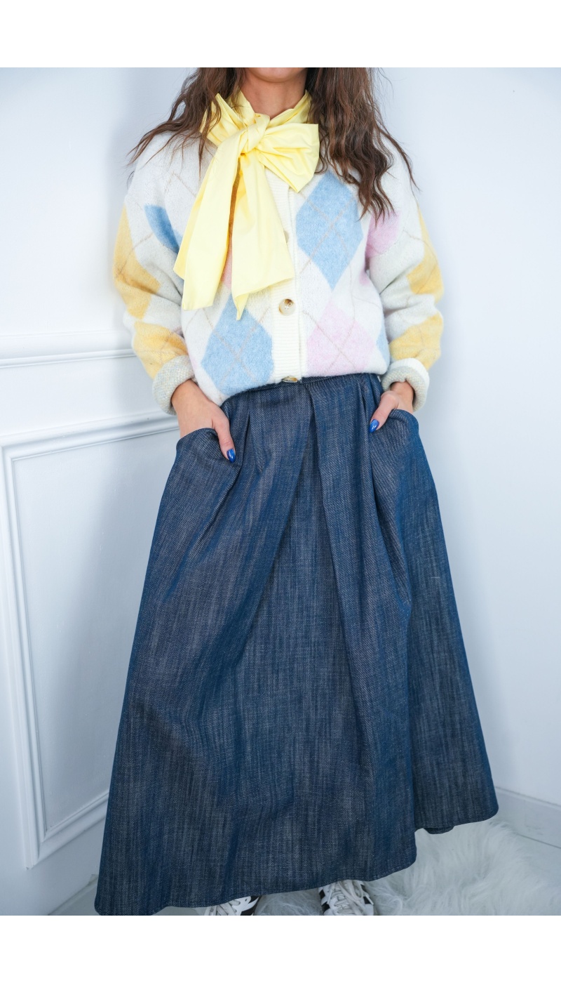 Gilet Carreaux Pastel LOUNA