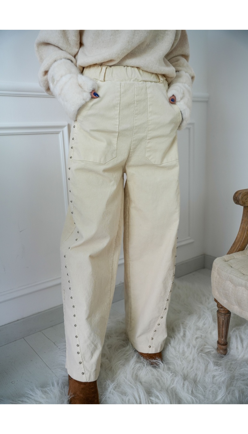 Pantalon Clous Ecru LIGHT