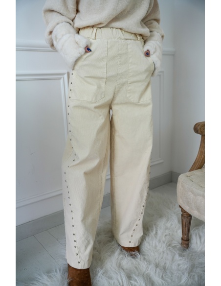 Pantalon Clous Ecru LIGHT
