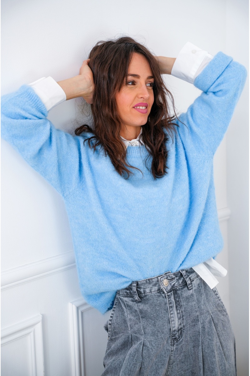 Pull Maille Ciel INAYA