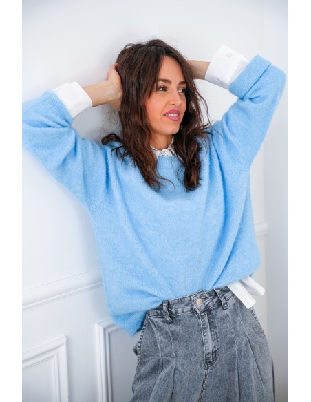 Pull Maille Ciel INAYA