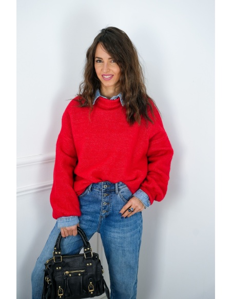 EMMY MODA 201 SCP  ROUGE PULL FEMME