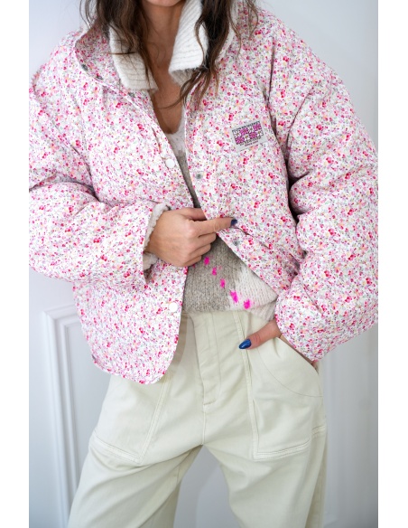 Veste Réversible Ecrue FLOWER