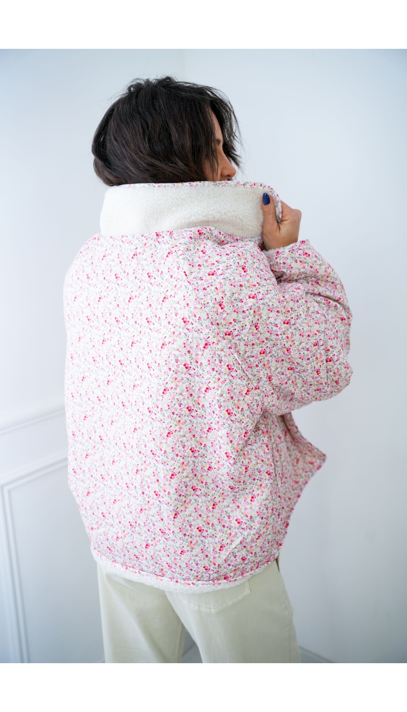 Veste Réversible Ecrue FLOWER