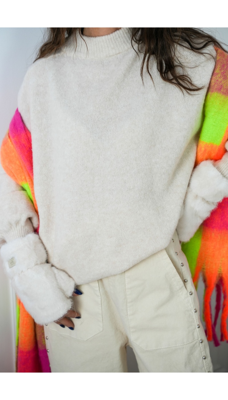 Pull Oversize Ecru BELLA