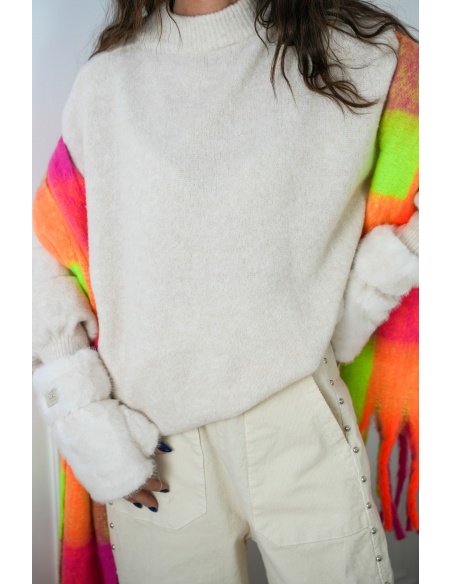 Pull Oversize Ecru BELLA