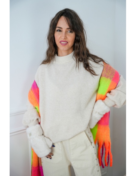 Pull Oversize Ecru BELLA