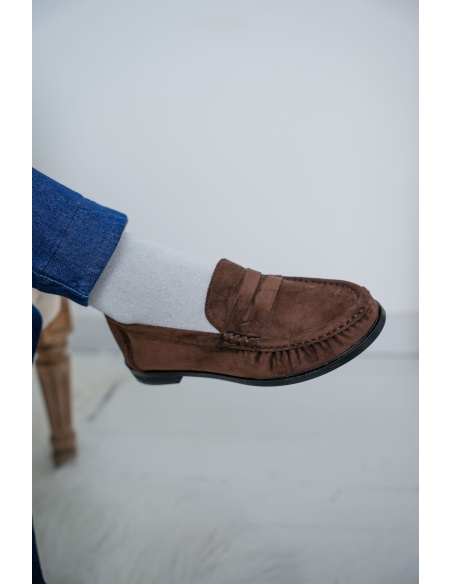 Mocassins Suédine Marron LOLA
