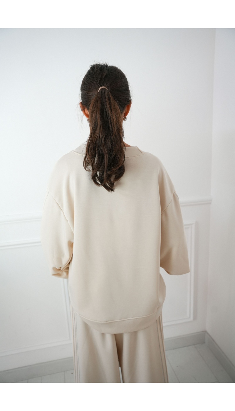 GARCONNE SARL TOPHA ARGENT ECRU PULL FEMME