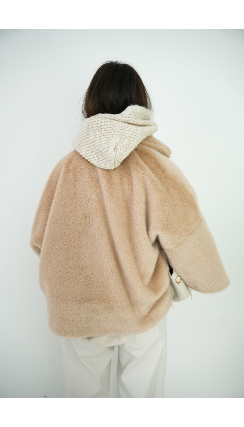 Veste Fourrure Ecrue CHARLOTTE