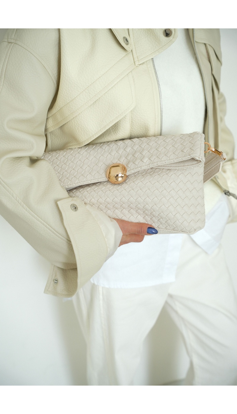 Pochette Blanche Doré ISIA