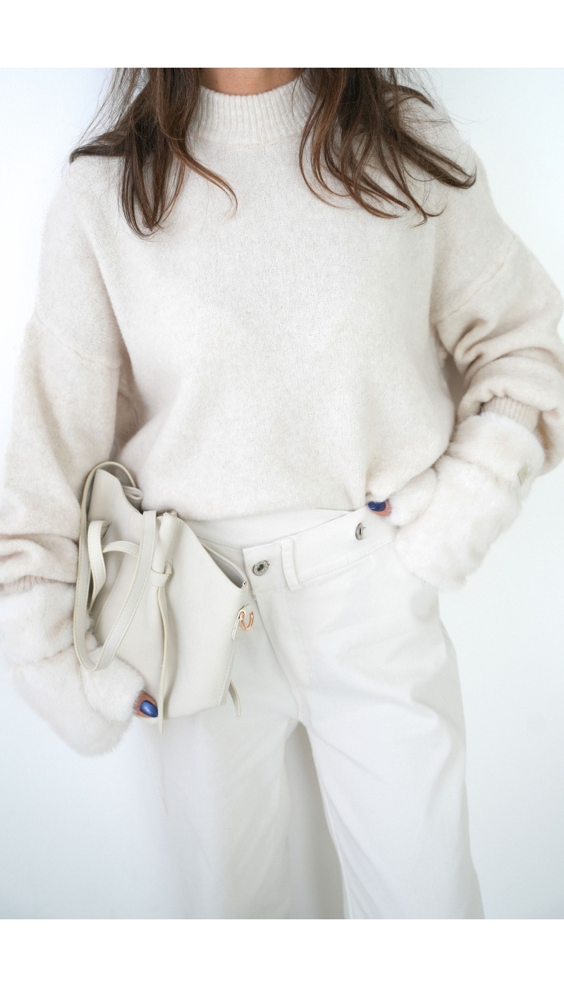 Pull Oversize Ecru BELLA