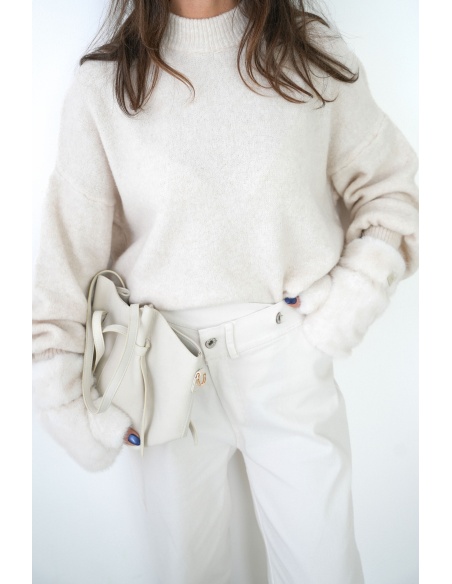 EMMY MODA 201 SCP  ECRU PULL FEMME