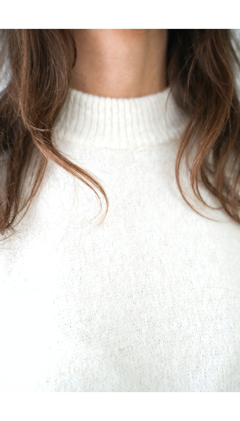 EMMY MODA 201 SCP  ECRU PULL FEMME