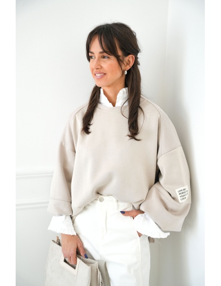 MODAS Y CREATIONES ANGELINA SL LIFE BEIGE PULL FEMME