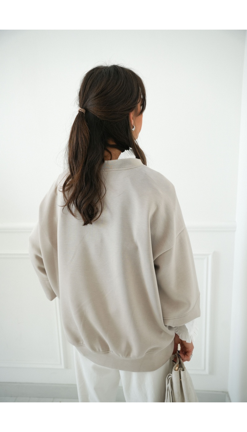 Pull Oversize Beige LARA