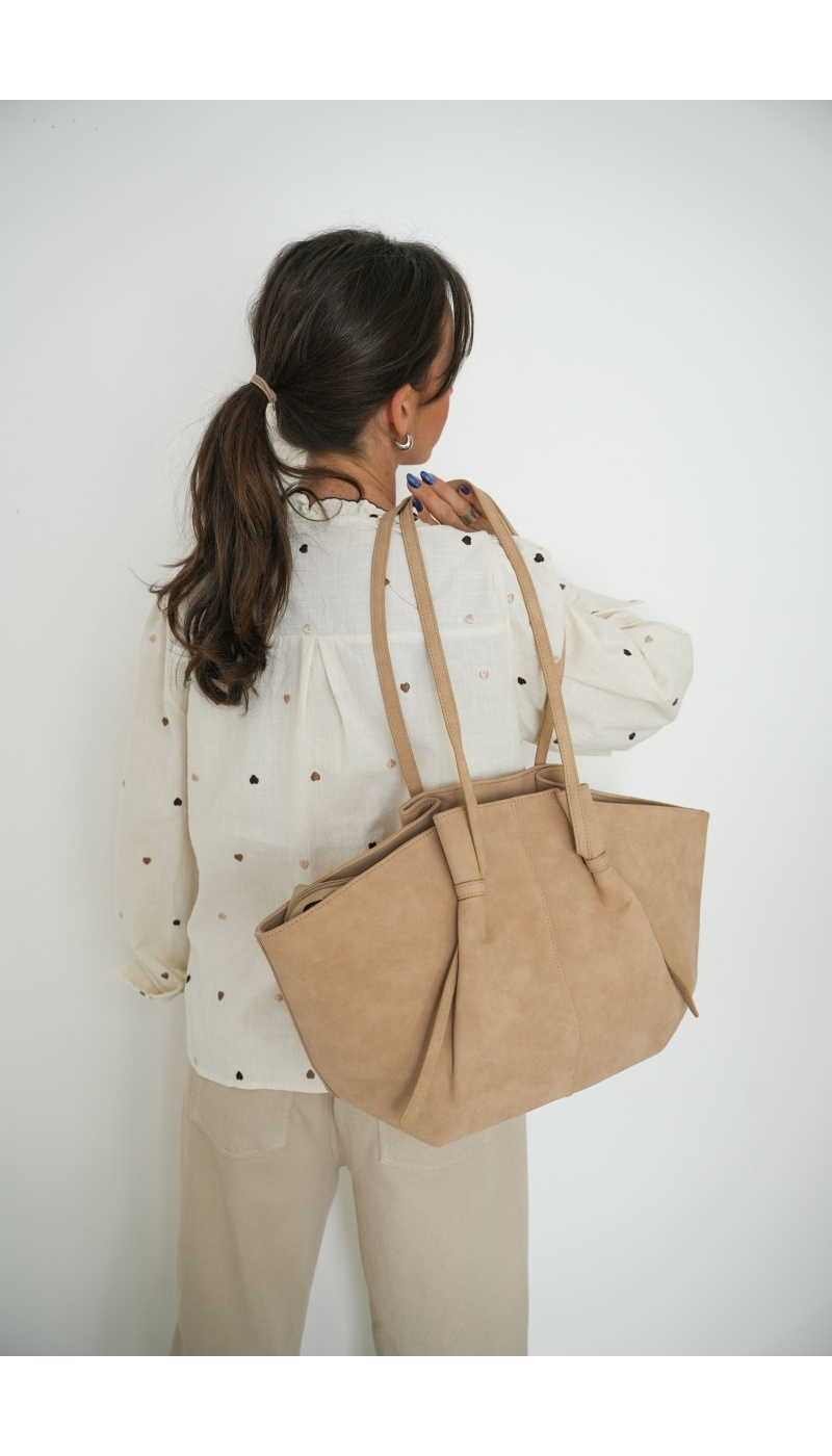 Chemisier Coeur Ecru NINA