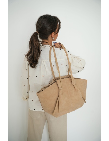 Chemisier Coeur Ecru NINA