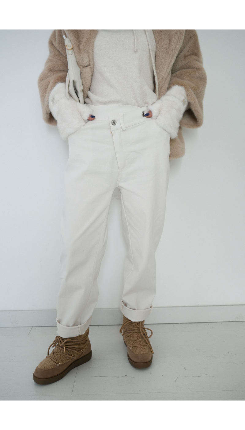 BADALONA SL JEANS BLANC PANTALON FEMME