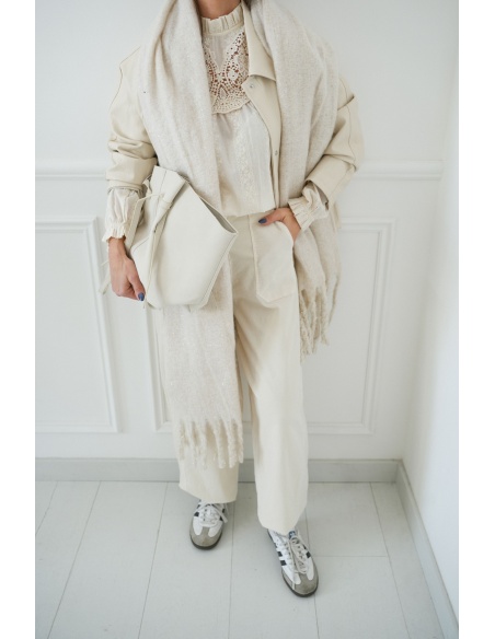 Echarpe Argentée Ecrue ASHER