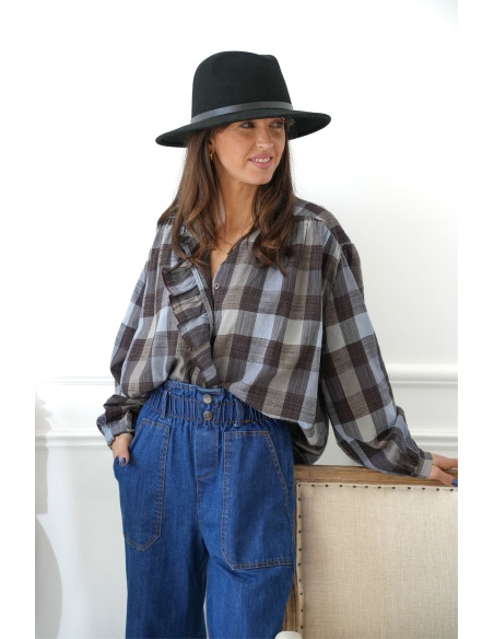 johanna toutoun CARREA BLEU CHEMISIER