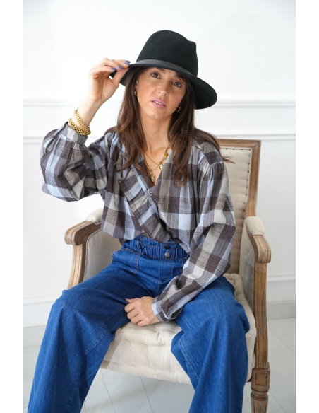 johanna toutoun CARREA BLEU CHEMISIER