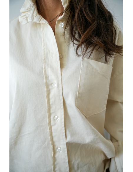 johanna toutoun POCHE ECRU CHEMISIER