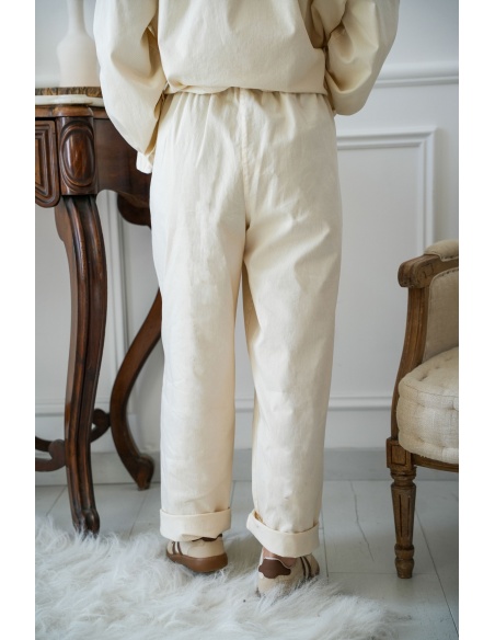 johanna toutoun  ECRU PANTALON FEMME