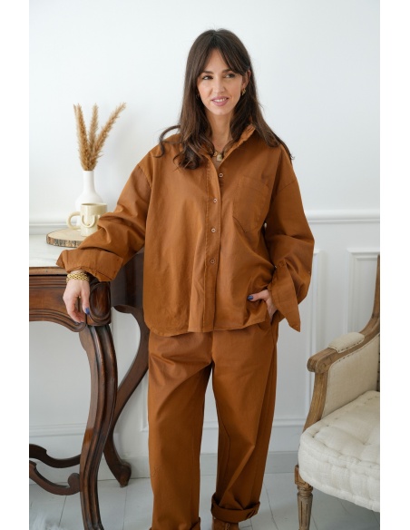 johanna toutoun POCHE CAMEL CHEMISIER