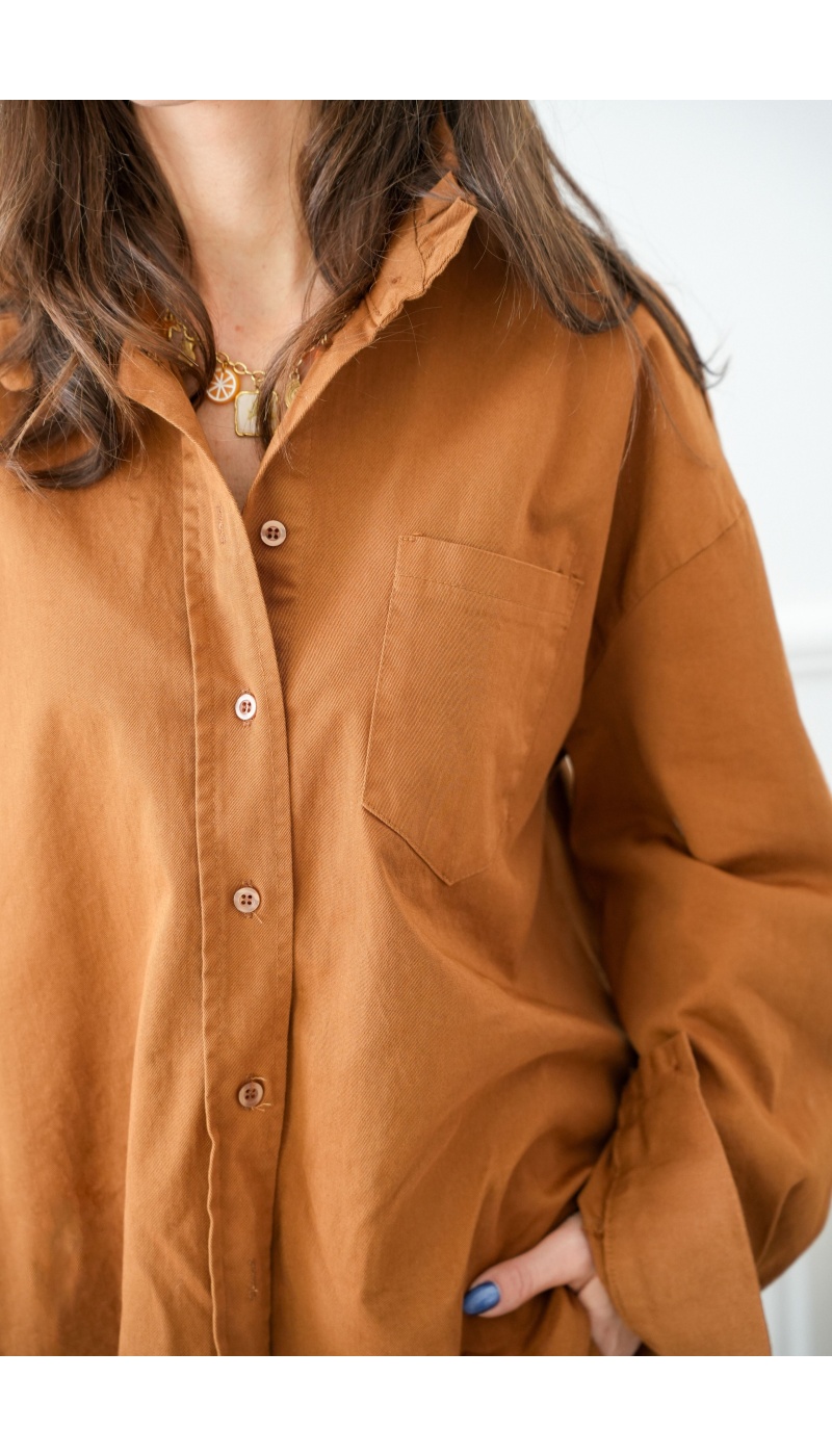 johanna toutoun POCHE CAMEL CHEMISIER