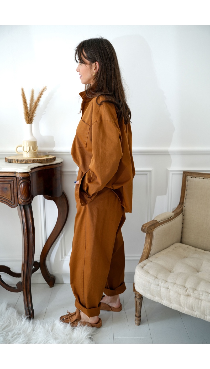 johanna toutoun POCHE CAMEL CHEMISIER